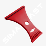 Škrabka na led oboustranná s pryžovým odstraňovačem vody